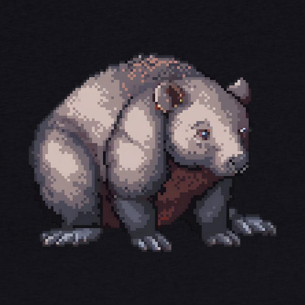 Wombat in Pixel Form by Animal Sphere